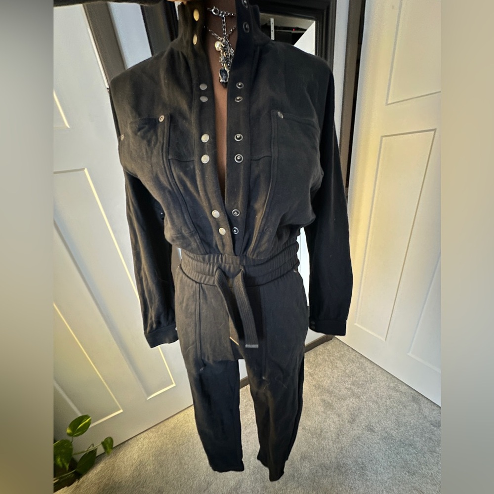 AllSaints Harper Jumpsuit Black Size US 2